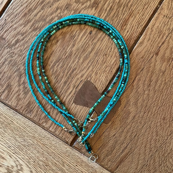 Mixed Glass Seed Bead Necklace - Picture 2 of 6